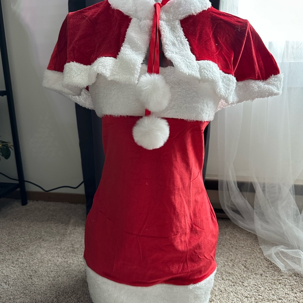 Red and White Santa Dress